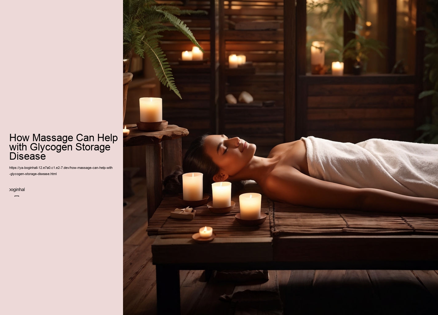 How Massage Can Help with Glycogen Storage Disease