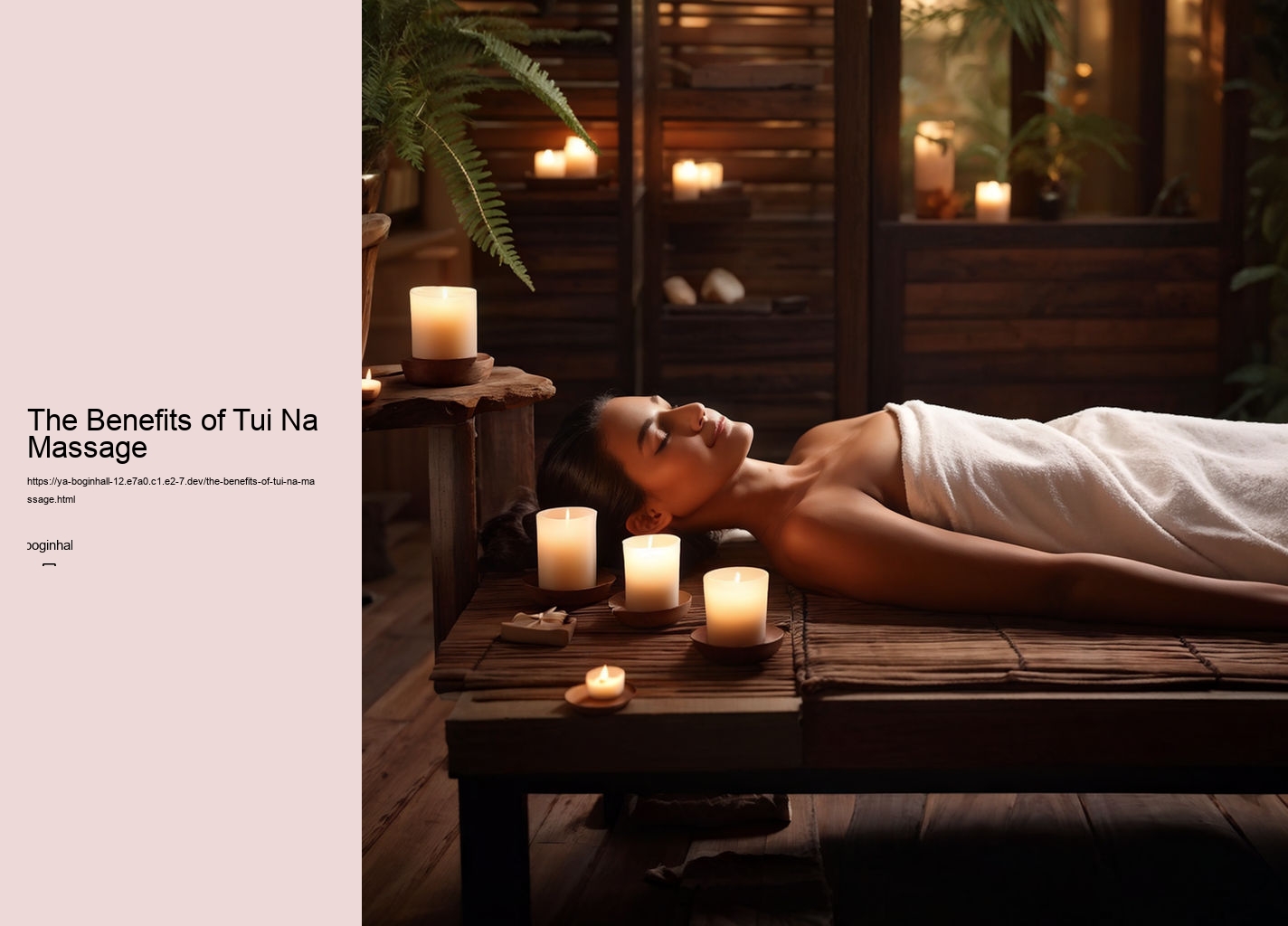 The Benefits of Tui Na Massage